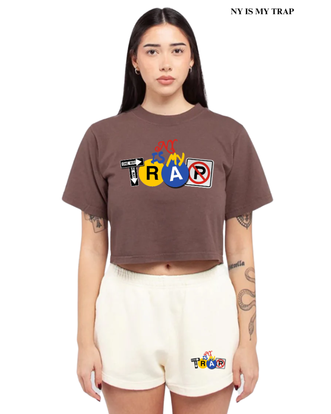 NY IS MY TRAP Women’s Cropped T-Shirt
